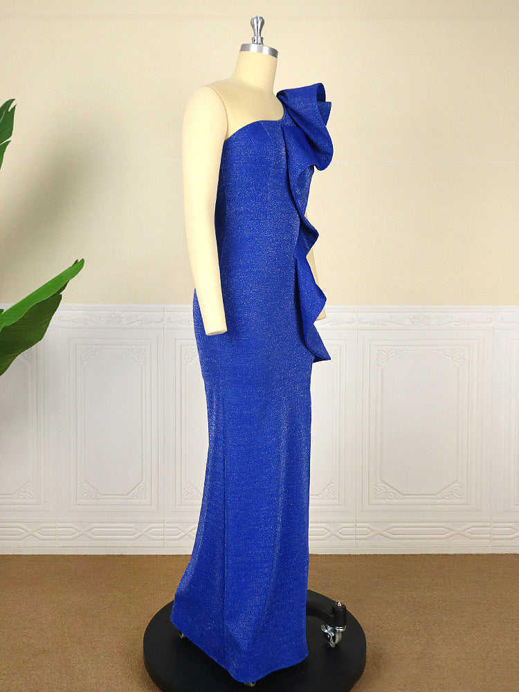 Gorgeous One Shoulder Plus Sizes Evening Dresses-Dresses-Free Shipping at meselling99