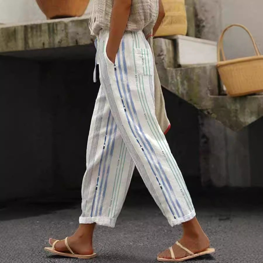 Casual Women Drawstring Elastic Waist Pants