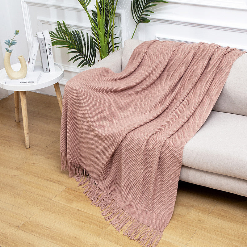 Boho Fringe Sofa Blanket