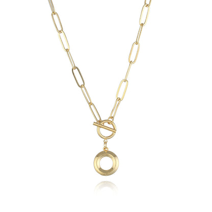 Bridesmaid Gifts Alphabet Necklace Golden Hip-hop Necklace  26 Letter Pendant Necklaces