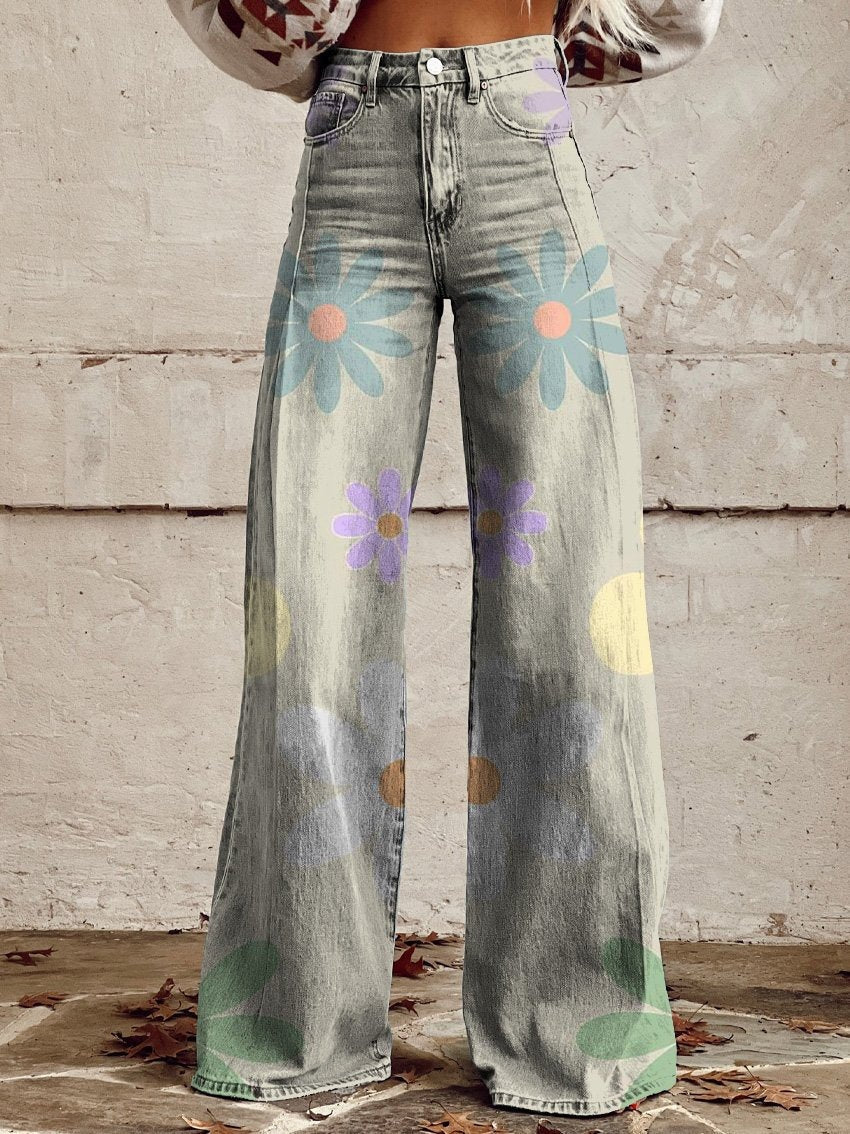 Plus Size Women's Flared Jeans