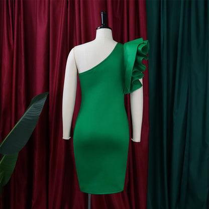 Summer One Shoulder Sexy Party Dresses for Women-Dresses-Free Shipping at meselling99