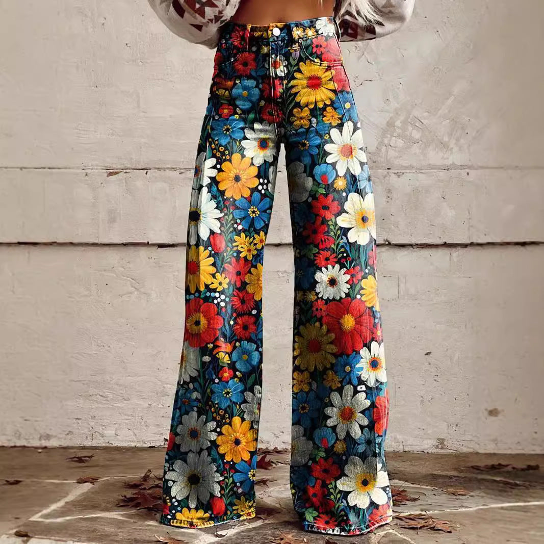 Plus Size Women's Flared Jeans