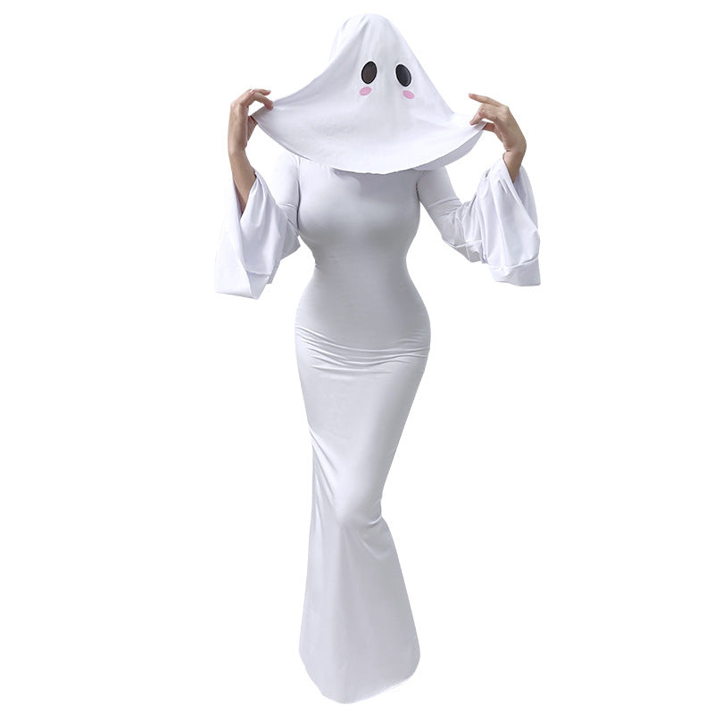 Halloween Cute Ghost Lolita Dress - Kawaii Cosplay Costume for Women