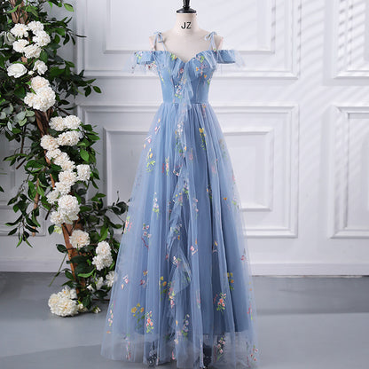 Fairly Off The Shoulder Tulle Bridesmaid Dresses