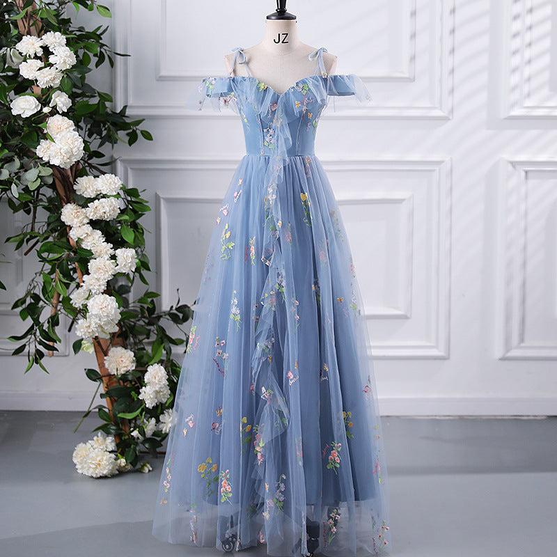 Fairly Off The Shoulder Tulle Bridesmaid Dresses