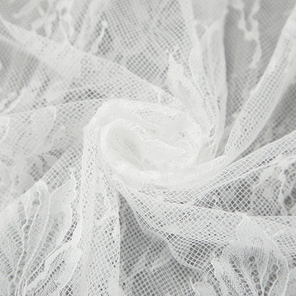 Women's Sexy White Lace Sheer Skirt
