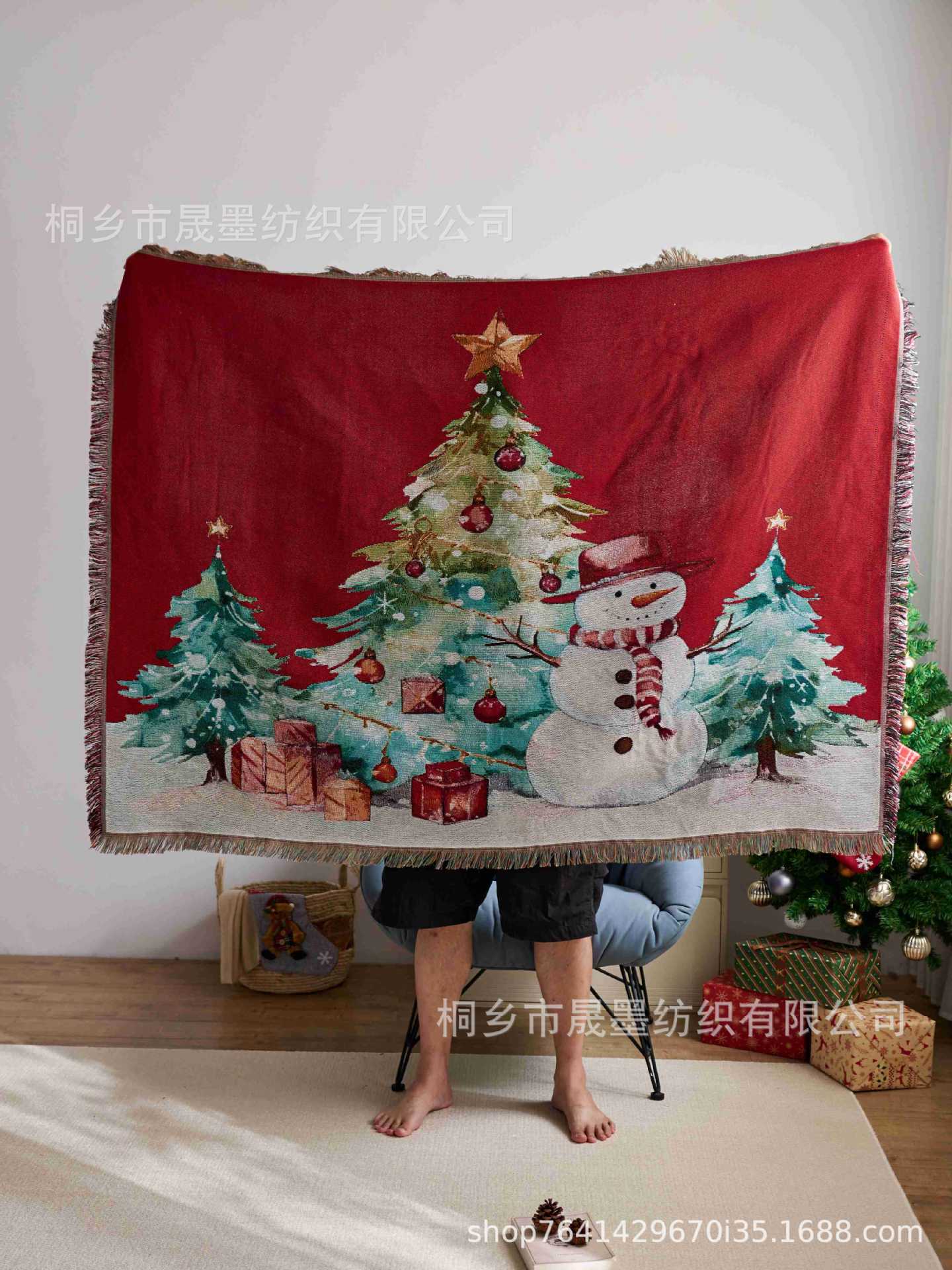 Christmas Gift Blankets - Holiday Decor Throws for Sofa, Bed & Wall