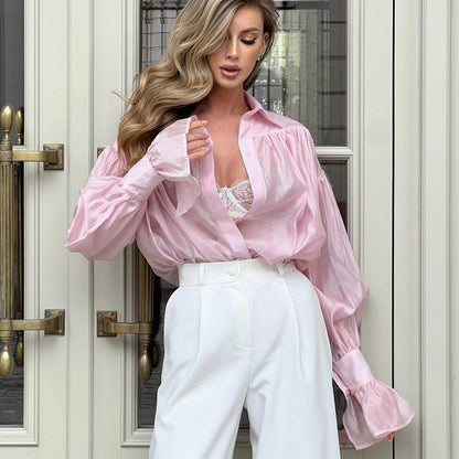 Women's Oversized Button-Down Shirt