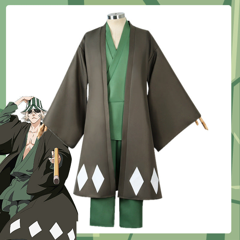 Bleach Urahara Kisuke- Anime Cosplay Costume Fisherman Cap