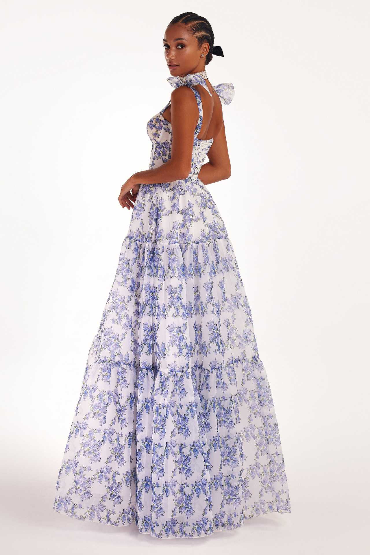 Elegant Off-Shoulder Long Chiffon Dress for Women