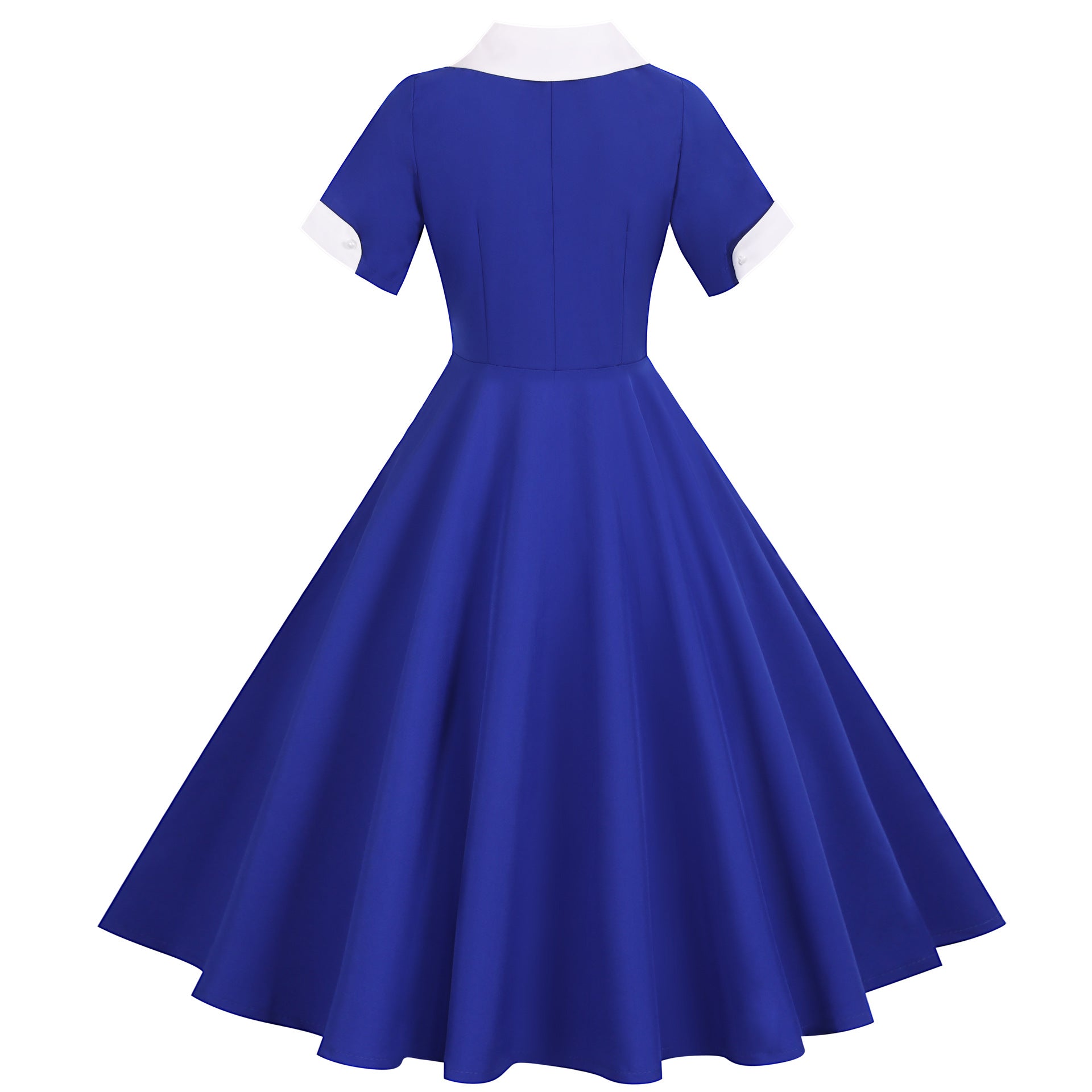 Retro Audrey Hepburn Style Summer Short Sleeve Dress