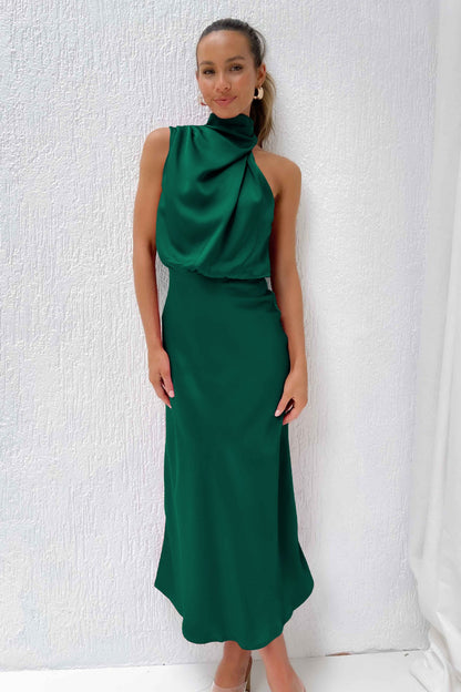 Fashion Stain Sleeveless Evening Dresses