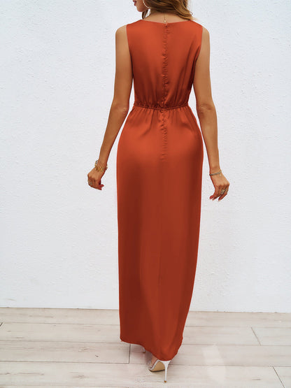 Sexy V Neck Sleeveless Summer Dresses