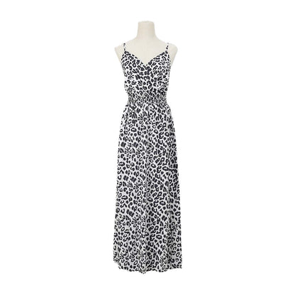 Women's Summer Leopard Print Strapless Dress