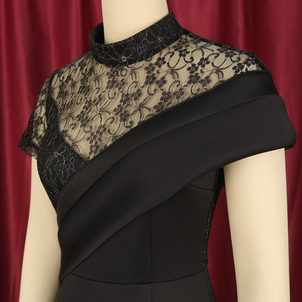 Vintage Lace Short Sleeves Party Dresses for Women-Dresses-Free Shipping at meselling99