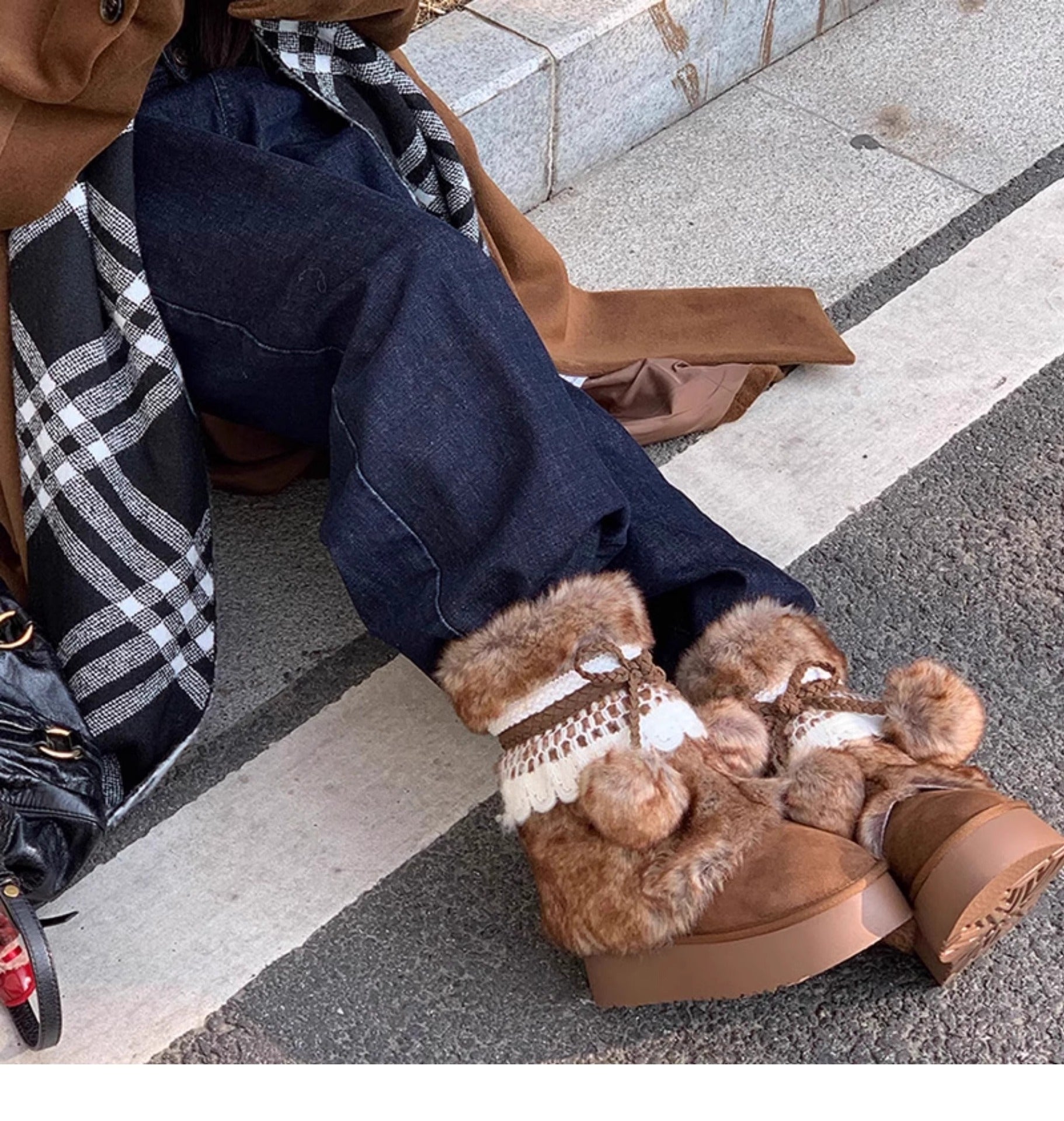 Women's Winter Fuzzy Snow Boots