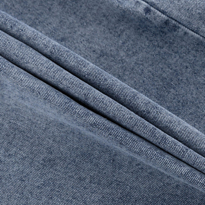 Vintage High Waist Split Front Denim Sheath Skirts