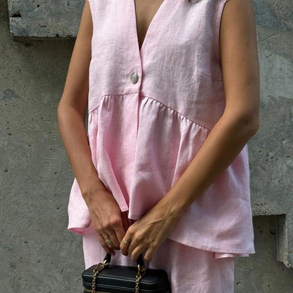 Women's Cotton Vest & Pants Set