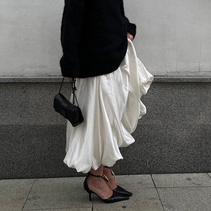 Women's High Waist Balloon Skirt