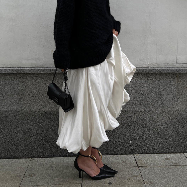Women's High Waist Balloon Skirt