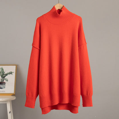 Casual High Neck Pullover Sweaters & Knitted Pants