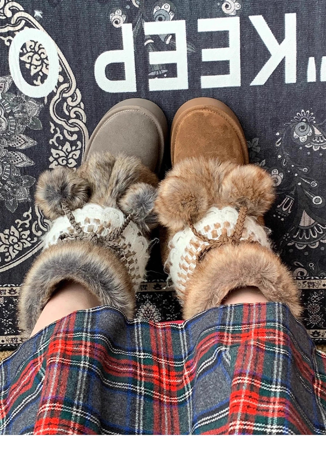 Women's Winter Fuzzy Snow Boots