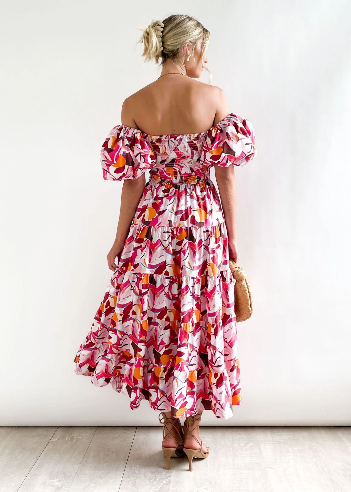 Women's Summer Bubble Sleeve Dress