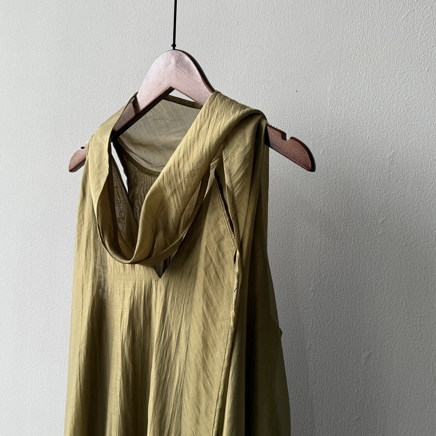 Summer Loose Women's Viscose Scarf Neckline Dress