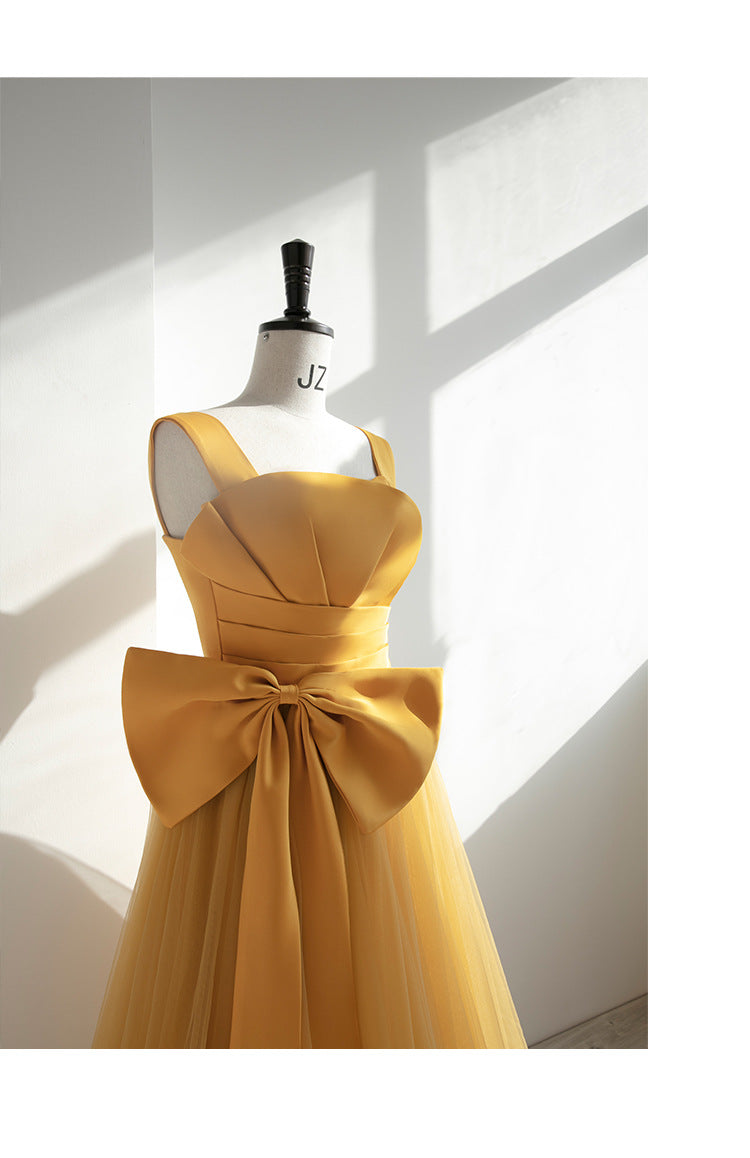Elegant Long Prom Dresses with Bow-Dresses-Free Shipping at meselling99