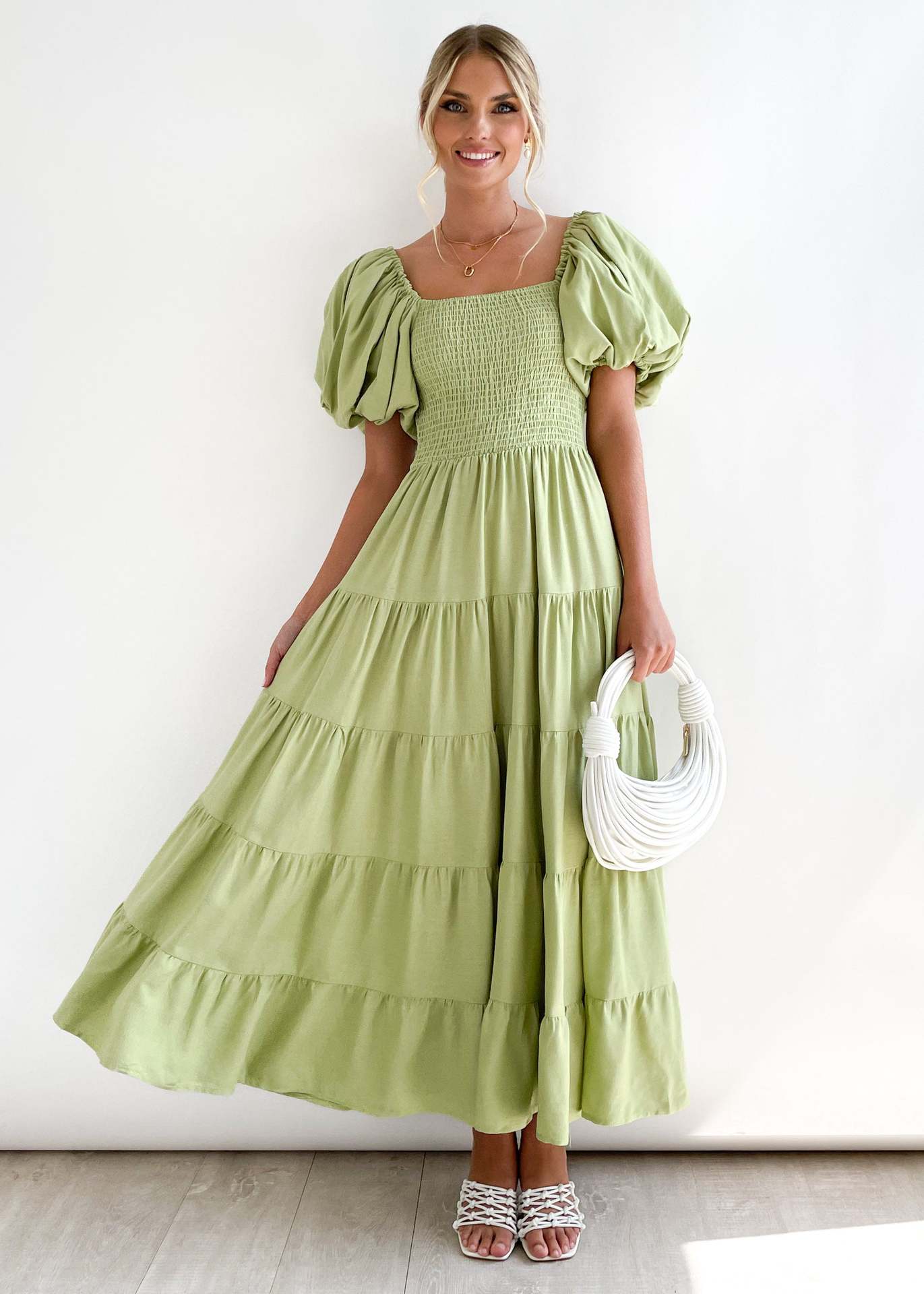 Women's Summer Bubble Sleeve Dress