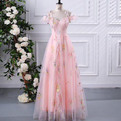 Fairly Off The Shoulder Tulle Bridesmaid Dresses
