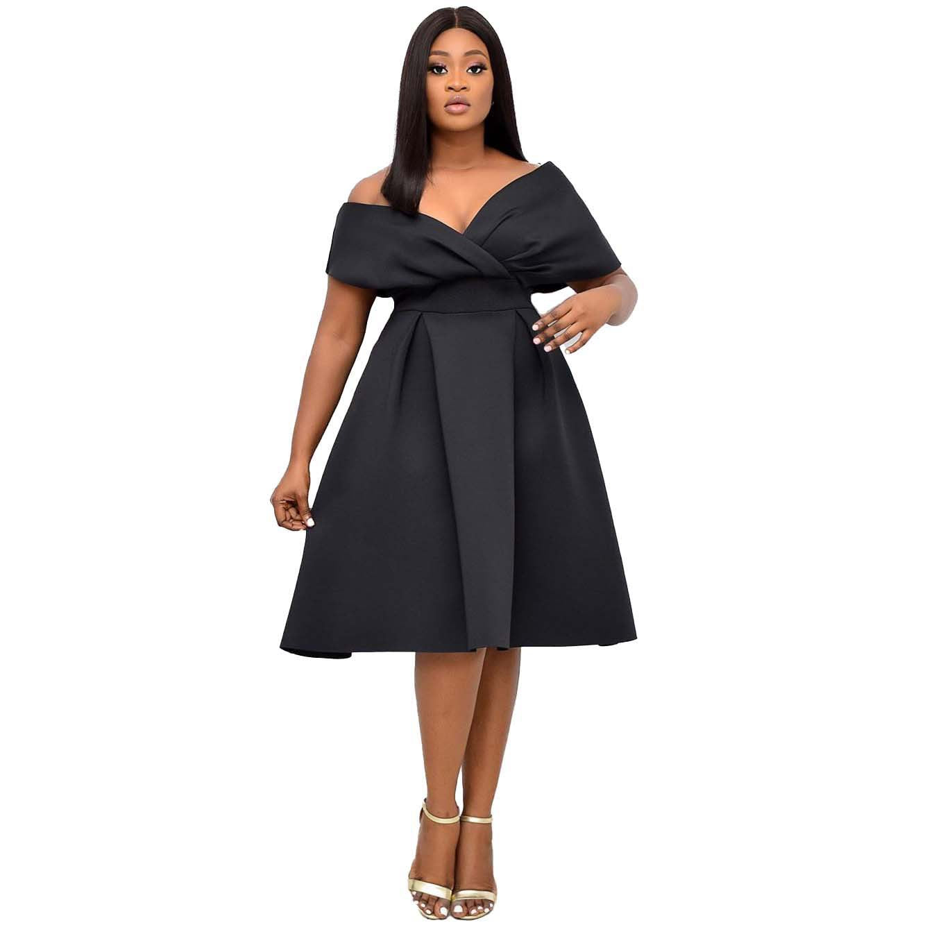 Women Summer Off The Shoulder Party Evening Dresses-Party Dresses-Free Shipping at meselling99