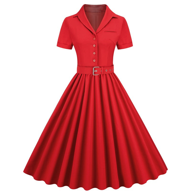 Vintage A Line Dresses for Women-Dresses-Pink-S-Free Shipping at meselling99