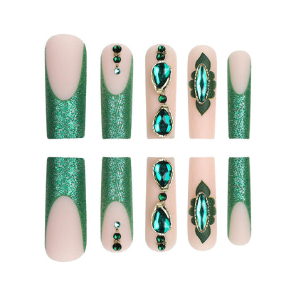 Detachable Turquoise Press on Nails