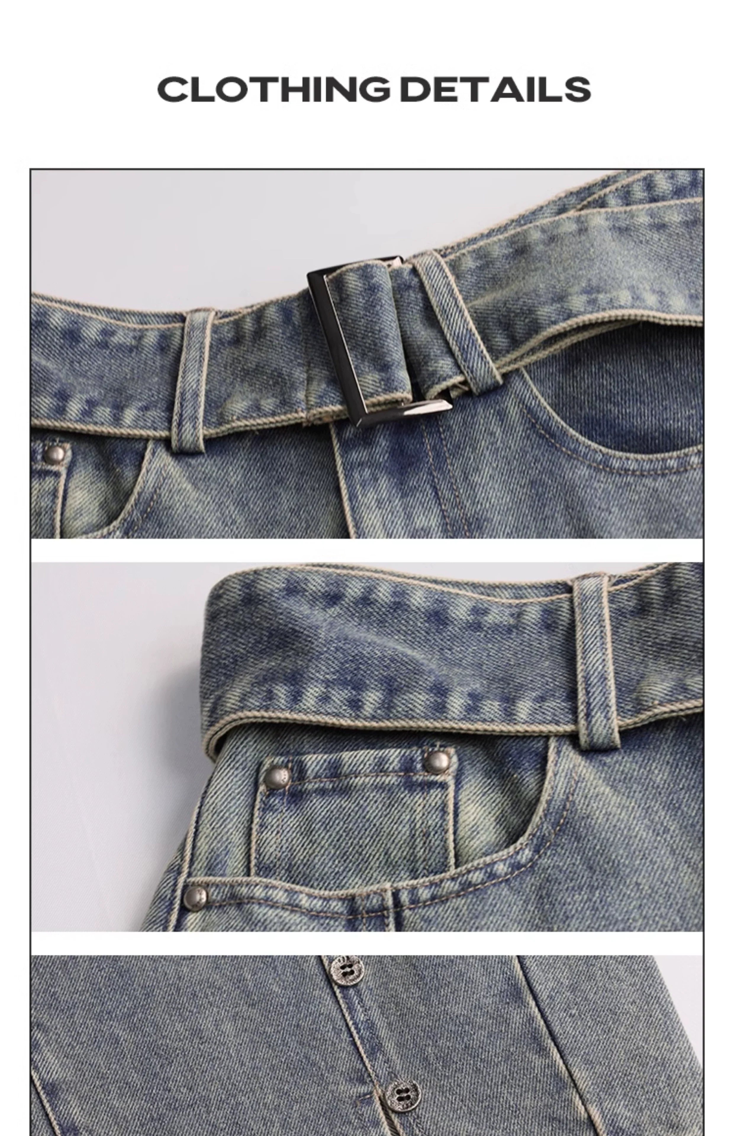 Girlyhalo Women's Vintage Washed Wide-Leg Jeans-S-Blue-Free Shipping Leatheretro