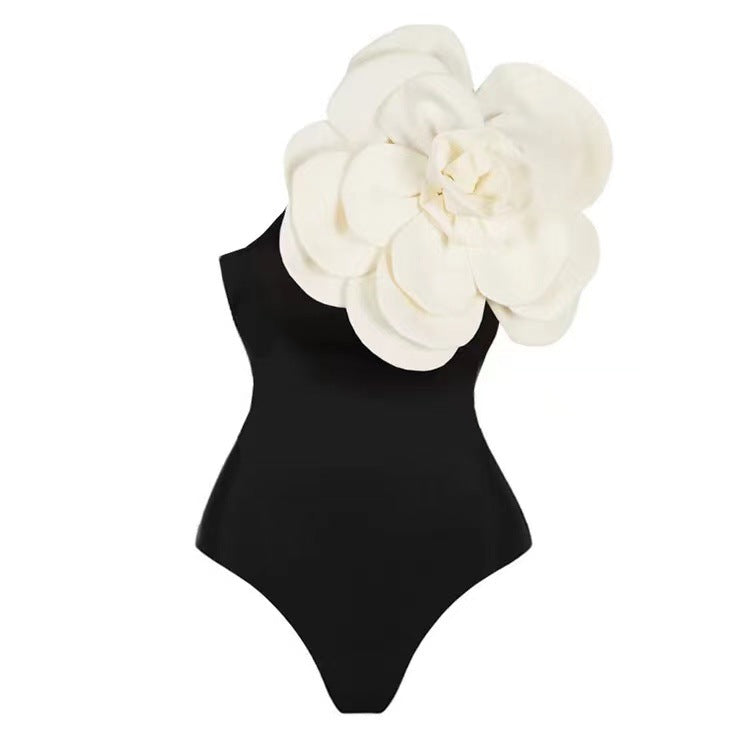 Women's 3D Floral Bikini Set – Sexy High-Cut Bathing Suit for Beach, Pool & Vacation