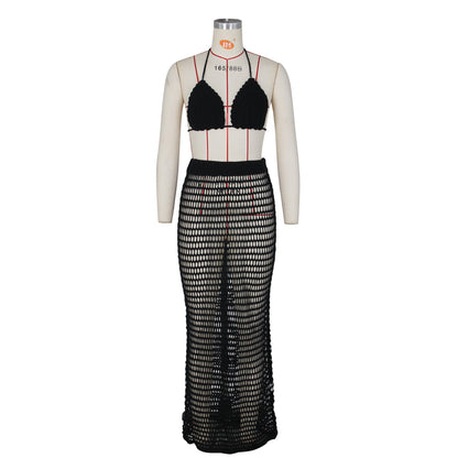 Sexy Knitted Hollow Out Summer Beach Suits