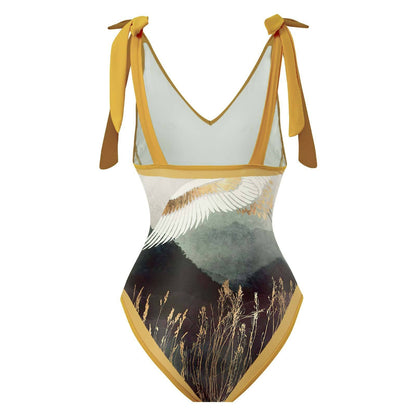Women's One-Piece Swimsuit with Sun Protection Cover-Up