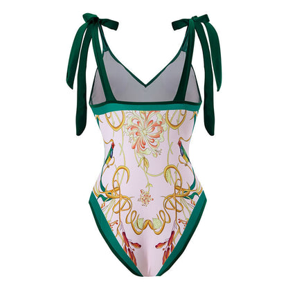 Women's One-Piece Swimsuit with Sun Protection Cover-Up