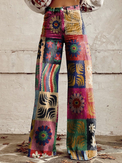 Plus Size Women's Flared Jeans