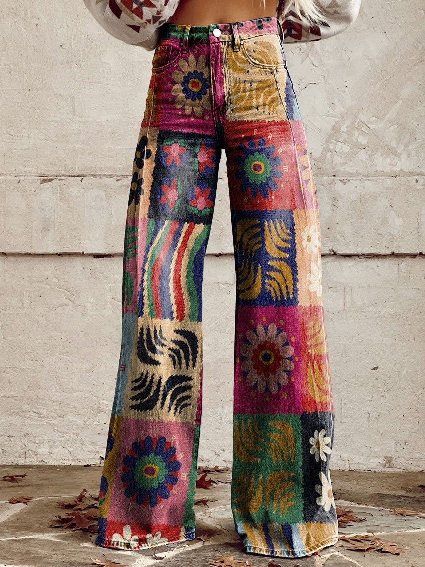 Plus Size Women's Flared Jeans