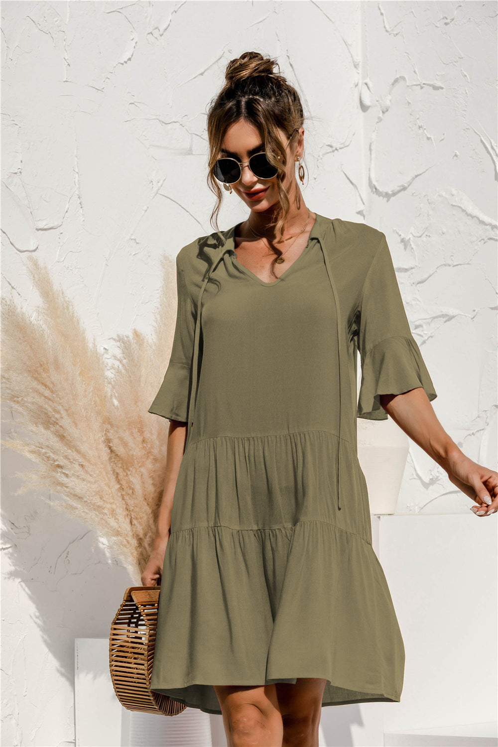 Casual Short Cake Style Daily Dresses