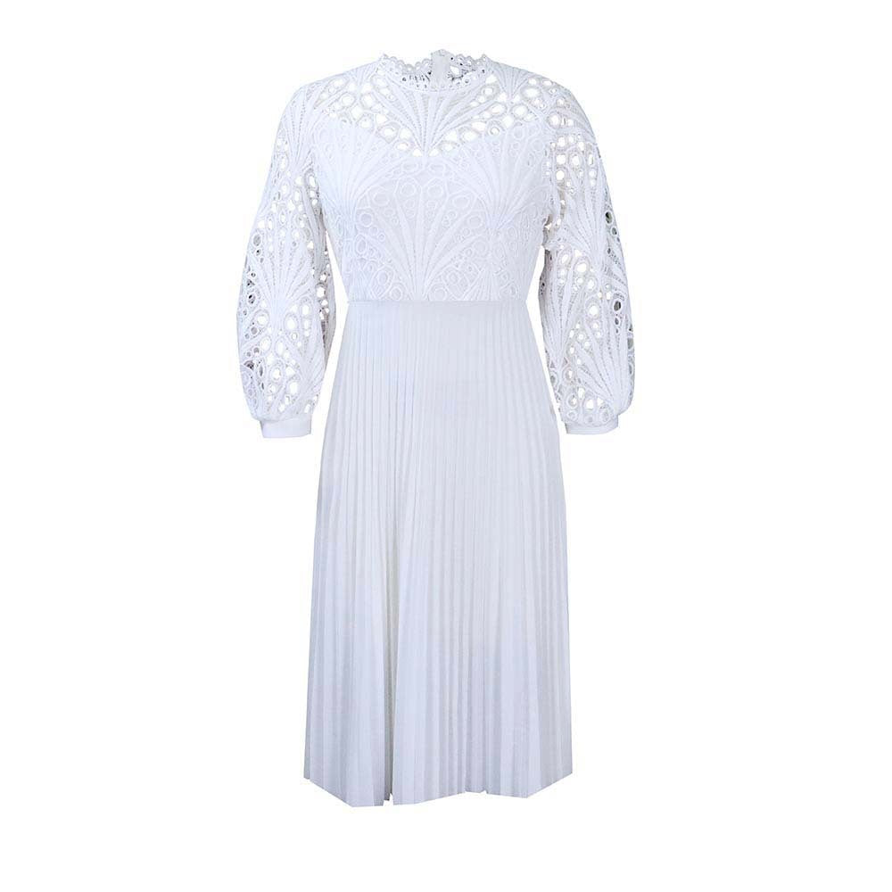 Elegant Hollow Out Plus Sizes Lace Party Dresses-Dresses-Free Shipping at meselling99