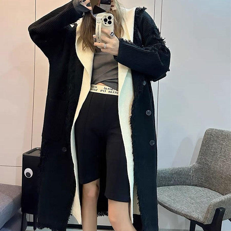 Fashion Tassels Long Sleeves Knitted Tops