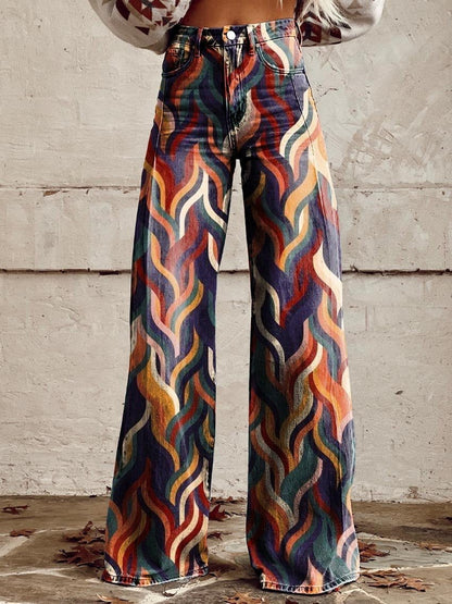 Plus Size Women's Flared Jeans