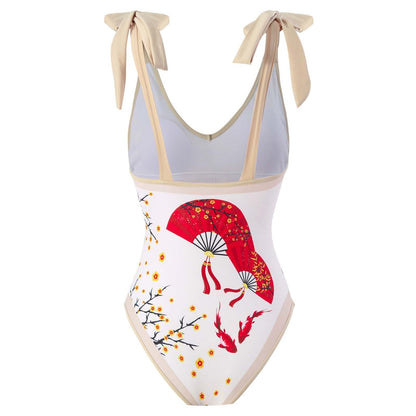 Women's One-Piece Swimsuit with Sun Protection Cover-Up