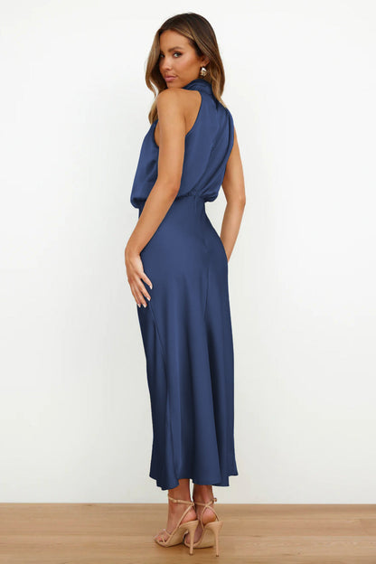 Fashion Stain Sleeveless Evening Dresses