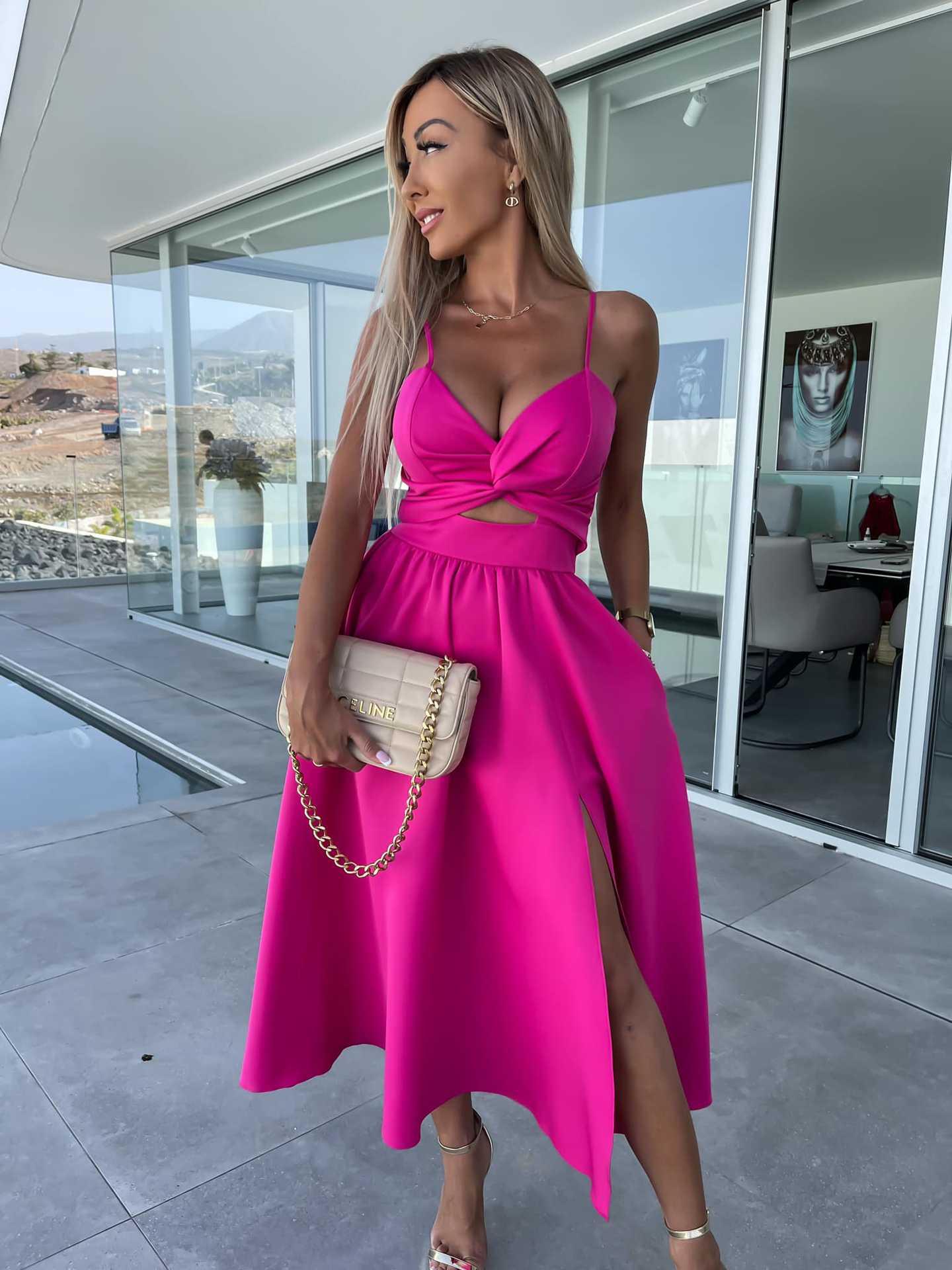 Sexy Summer Split Front Long Dresses-Dresses-Rose Red-S-Free Shipping at meselling99