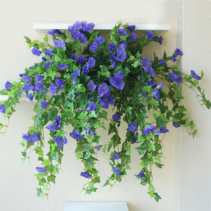 Artificial Morning Glory Flowers – Fake Vine Flowers, Plastic Hanging Decor